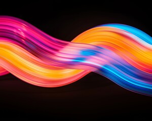 Light trails forming dynamic patterns, organic shapes, vibrant and energetic