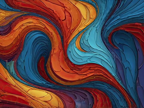 Ipad wallpaper curves waves colors pattern