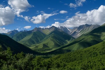 Obraz premium Tibet, West Sichuan, Gongga Mountain, Rizhao Jinshan 