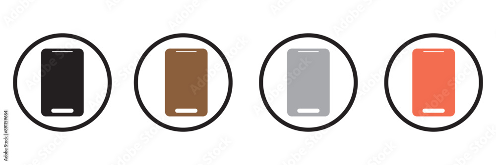 Aufkleber editable vector blank smartphone screen icon. part of a big icon set family. perfect for web and app