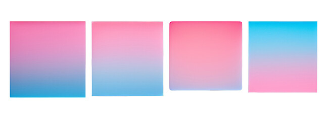Fototapeta premium Collection of four gradient backgrounds in pastel colors, perfect for web design, presentations, and modern digital art projects.