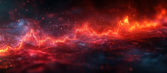 Obraz premium Abstract Fire and Sparkles
