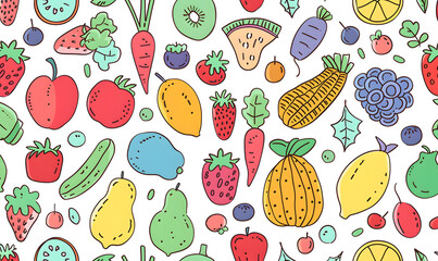 vegetable and fruits photo or illustrator on white background