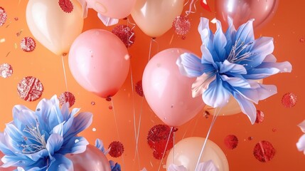 colorful balloons background