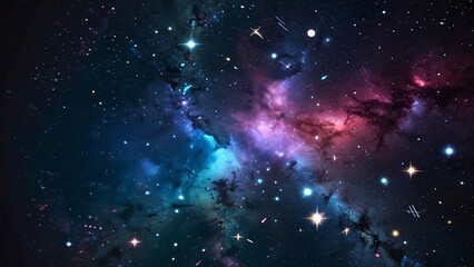 Obraz premium space galaxy background