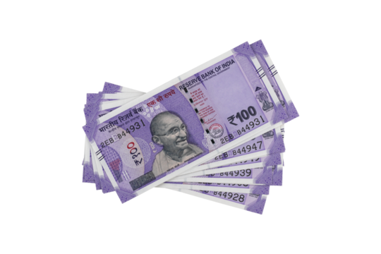 Indian currency notes, 100 Rupees notes