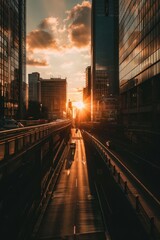 Sunset Cityscape