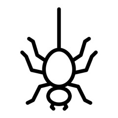 spider icon in outline style