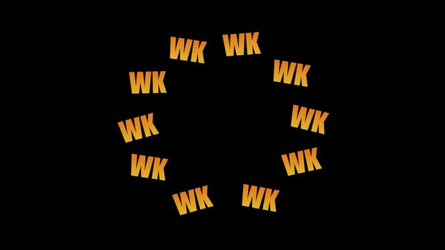 Surrounding "Wk Wk Wk" laugh expression on transparent background