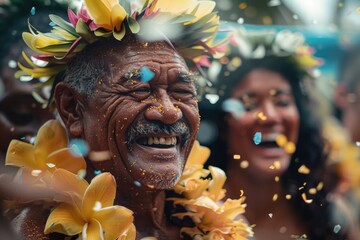 Joyful celebration: people celebrating and having fun on Fiji independence day, enjoying festivities, cultural traditions, unity, reflecting national pride and spirit of freedom in vibrant activities.