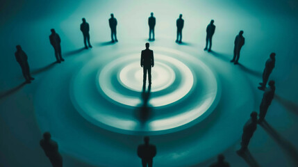 The focus highlights the significance of central roles in organizational dynamics, underscoring concepts of leadership, recruitment, and human capital. Generative AI