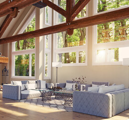 modern luxury house interior.