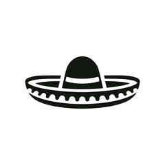 sombrero hat traditional culture logo vector illustration template design