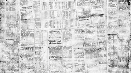 Obraz premium Vintage Newsprint Texture. Generative AI