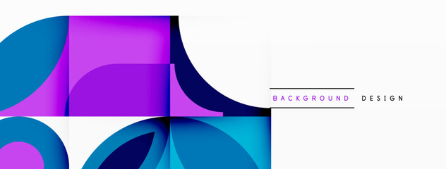 Circles and petals. Geometric beautiful abstract minimal template for Wallpaper, Banner, Background, Card, Book Illustration, landing page