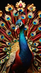 Fototapeta premium Avian Treasures: Where Feathers Meet Gems