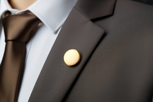 Necktie button blazer suit.