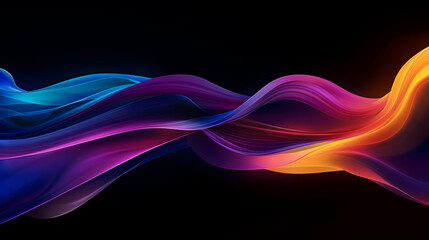 Obraz premium Abstract background of colorful waves