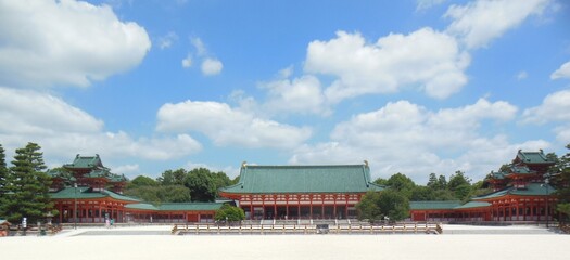 Naklejka premium This is Kyoto, Japan, a favorite tourist destination for both Japanese and foreigners.