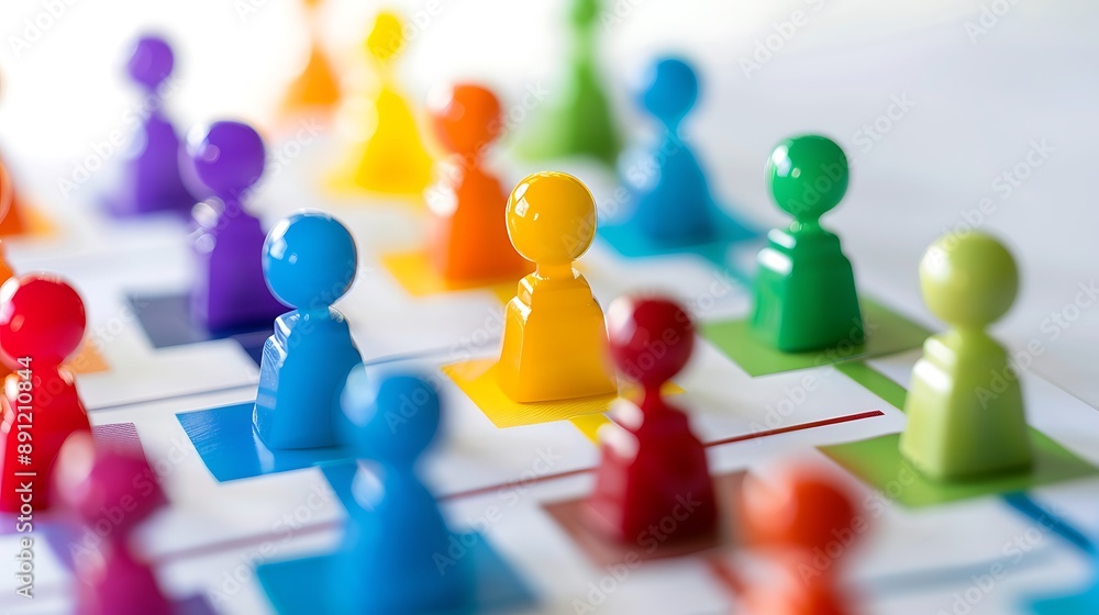 Poster optimizing communication: insights from a detailed organizational structure diagram