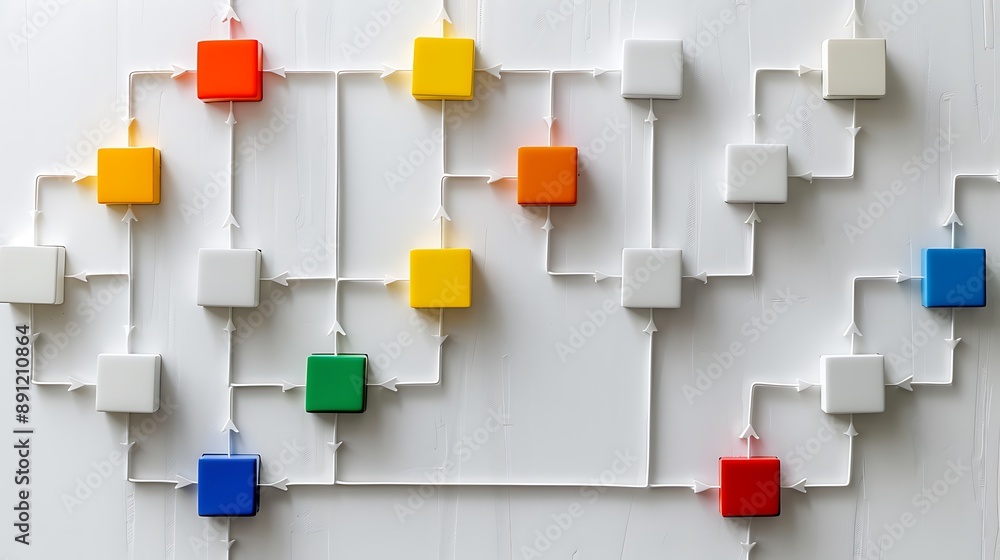 Poster optimizing communication: insights from a detailed organizational structure diagram