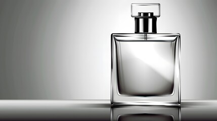 Glass Perfume Bottle Mockup.
