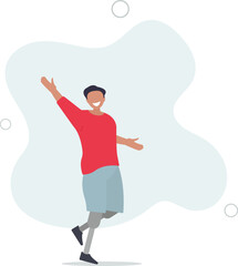 Americans with disabilities act or ADA protection law.Civil employee discrimination prevention with US state work regulation.flat design.illustration with people.