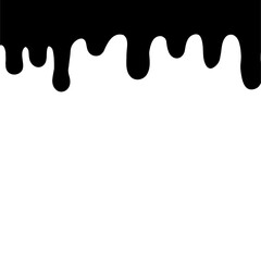 Dripping black paint background,paint drips