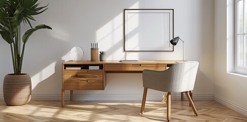 Modern Home Office Design with Natural Light