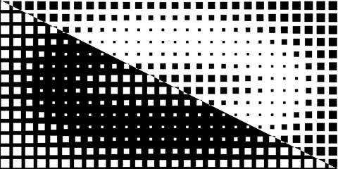 Square Vector Abstract Geometric Background. Halftone Square Pattern