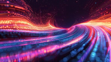 A digital illustration of a coding journey, from learning basic syntax to becoming a full-fledged developer, depicted as a winding path.