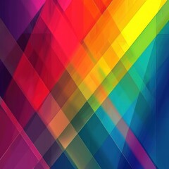 Abstract Colorful Geometric Pattern