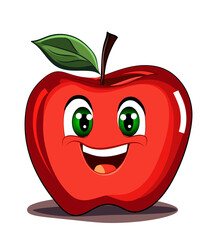 red apple cartoon