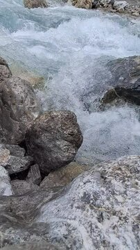 River Wimbachklamm in Alps mountains from Germany