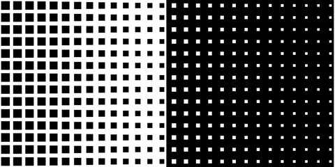 Square Vector Abstract Geometric Background. Halftone Square Pattern