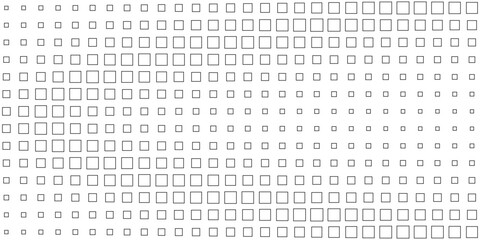 Square Vector Abstract Geometric Background. Halftone Square Pattern
