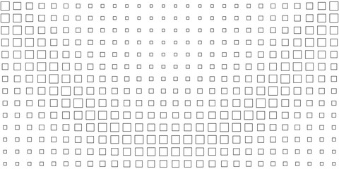 Square Vector Abstract Geometric Background. Halftone Square Pattern