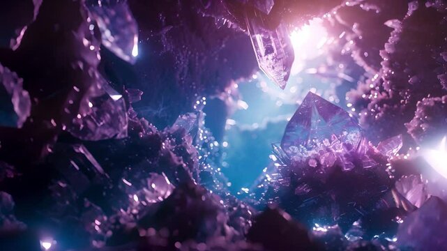 A Glimmering World of Amethyst Crystal Cave