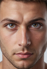  Determination: Strong, focused eyes, set on achieving a goal. 