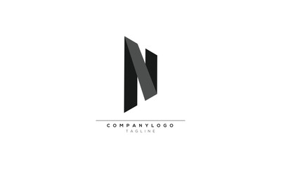 NV, VN, Abstract initial monogram letter alphabet logo design
