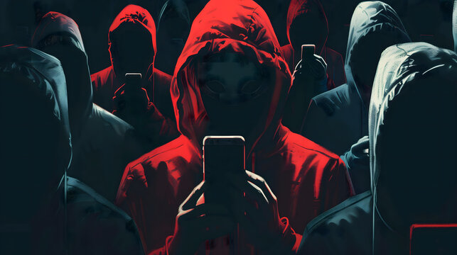 Imagen de ciber activistas anonymous