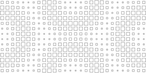 Square Vector Abstract Geometric Background. Halftone Square Pattern