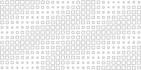 Square Vector Abstract Geometric Background. Halftone Square Pattern