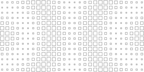 Square Vector Abstract Geometric Background. Halftone Square Pattern