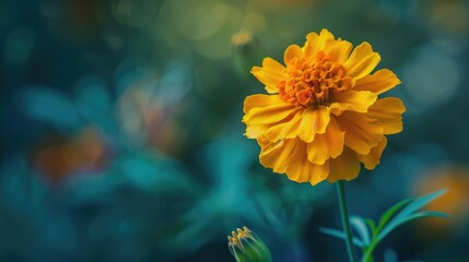 Marigold planted in the yard