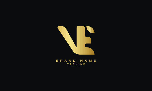VET, VTE, EVT, ETV, TEV, TVE, VE, EV, Abstract initial monogram letter alphabet logo design
