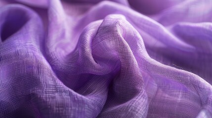 Macro shot of lavender fabric