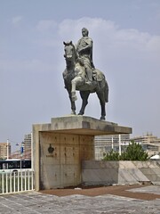 Equestrian statue of Joao VI in Matosinos - Portugal 