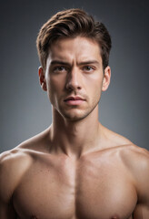 Fototapeta premium Inner Strength: Standing tall in the face of adversity. 