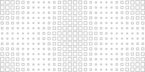 Square Vector Abstract Geometric Background. Halftone Square Pattern